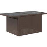  Set vrtne sofe sa jastučićima smeđi poli ratan | shoptok.hr