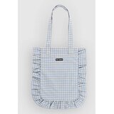 Blue Tomato Ruffle Tote Bag baby blue gingham | shoptok.hr