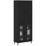  Highboard 2 pcs Umjetnički hrast Inženjerska drva i staklo | Eponuda.com