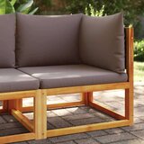  Kutna vrtna sofa s jastucima od masivnog drva bagrema | shoptok.hr