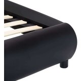  Okvir za krevet od umjetne kože s LED svjetlom crni 140x200 cm | shoptok.hr