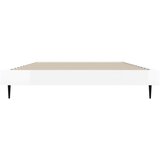  Okvir za krevet visoki sjaj bijeli 90x200 cm konstruirano drvo | Eponuda.com