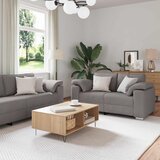 SOFA 2 pcs Sivo-smeđa 219 x 80 x 82 cm tkanina | shoptok.hr