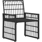  Set vanjskog namještaja 4 pcs Crna i tamno siva | shoptok.hr
