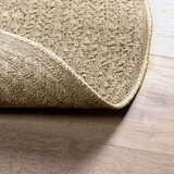  Tepih ZIZUR bež Ø 120 cm s izgledom jute unutarnji i vanjski | shoptok.hr