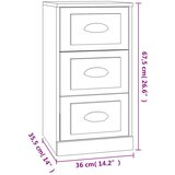  Komoda boja hrasta sonome 36x35,5x67,5 cm od konstruiranog drva | shoptok.hr