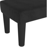  Klupa crna 70 x 30 x 30 cm baršunasta | shoptok.hr