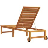  Ležaljka Smeđa 202 x 53 x 89 cm Čvrsto drvo akacije | shoptok.hr