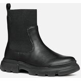 Geox Black Girls Ankle Boots Junette - Girls Cene