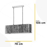 Lesnina XXXL VISEČA NIHALNA SVETILKA MADU 78/22/105 cm E27 | Shoptok.si