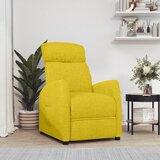 vidaXL Električni naslanjač svetlo rumeno blago | Shoptok.si