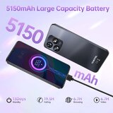 Oukitel C51 black smart phone4G/Octa-Core/6.8"HD/128GB/6+12GB/13M/5MP/5150mAh/Android 13 | ePonuda.com