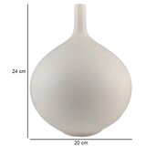 Keramička vaza 24 cm, bela | Eponuda.com