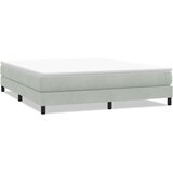  Krevet s oprugama bez madracem svjetlosivi 180x220cm baršunasti | shoptok.hr