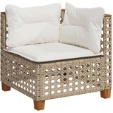  6-dijelni set vrtnih sofa s jastucima bež od poliratana | shoptok.hr