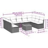  10-dijelni set vrtnih sofa s jastucima bež od poliratana | shoptok.hr