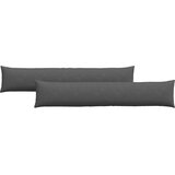 vidaXL jastučići za sofu 2 pcs tamno siva 200 x 40 cm kordura tekstil | shoptok.hr