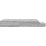  Okvir kreveta za pohranu Sivi sonoma Konstruirano drvo 75 x 190 cm | shoptok.hr