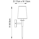  Endon 92949 - Zidna lampa 1xE14/6W/230V bela/sjajni hrom | Eponuda.com