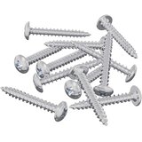  Drvene vijake 12 pcs Srebrno M4 x 28 mm Čelik | shoptok.hr