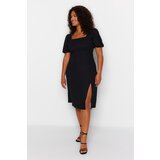Trendyol Curve Plus Size Dress - Black - A-line Cene