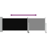  Uvlačiva bočna tenda za terasu 80 x 300 cm crna | shoptok.hr