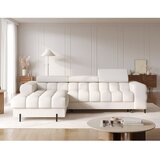 ELTAP Kremno bela raztegljiva/s prostorom za shranjevanje kotna sedežna garnitura iz šenilje (levi kot/z ležalnikom) Felro – | Shoptok.si