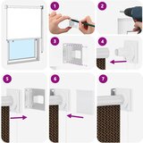  Vanjska roleta 90% blokada UV zraka Smeđa 80 x 140 cm HDPE | shoptok.hr