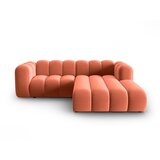 Micadoni Home rožnata kotna sedežna garnitura (desni kot) lupine | Shoptok.si