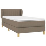  Krevet s oprugama i madracem smeđesivi 100 x 200 cm od tkanine | shoptok.hr