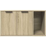 vidaXL Kutija z mačji pijesak boja hrasta 80x50x45cm konstruirano drvo | shoptok.hr