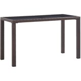vidaXL Vrtni stol smeđi 123 x 60 x 74 cm od poliratana | shoptok.hr