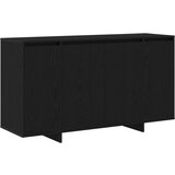 vidaXL Črni hrastov strani šal Črn hrast Lesna vezna 135 x 41 x 75 cm | Shoptok.si