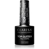 Claresa UV/LED Top Glitter No Wipe gel nadlak za nohte bleščeč odtenek Glitter Silver 5 g Cene