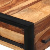 vidaXL Miza z 2 predaloma 110x50x77 cm trden palisander | Shoptok.si