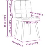  Jedilni stoli 4 kosi vinsko rdeče blago, (21822371) | Shoptok.si