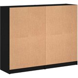  Regal za knjige s vratima crni 136x37x109 cm konstruirano drvo | shoptok.hr