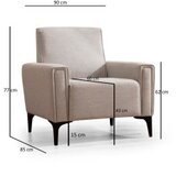 Atelier Del Sofa fotelja horizon ecru