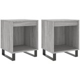 Maison Chic Dvo delni komplet Nočne omarice - Nočne mize siva sonoma 40x35x50 cm inženirski les, (21686944) Cene