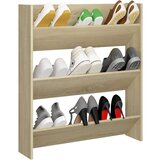  Zidni ormarić za cipele boja hrasta 80 x 18 x 90 cm od iverice | shoptok.hr