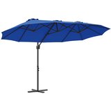  Suncobran Azurnoplava 372 x 198 x 243 cm Poliester i aluminij | shoptok.hr