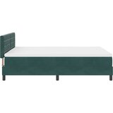  LED Box Spring Krevet Tamnozelena 140 x 190 cm Baršun | shoptok.hr