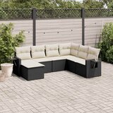  8-dijelni set vrtnih sofa s jastucima smeđi od poliratana | shoptok.hr