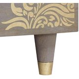 vidaXL Stolić za kavu Siva 100 x 54 x 40 cm masivno drvo manga | shoptok.hr