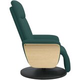  Naslonjač od tkanine s osloncem za noge tamnozeleni | shoptok.hr