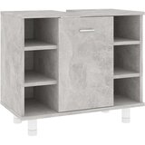 Maison Chic Kopalniška omarica - Kopalniški kabinet betonsko siva 60x32x53,5 cm iverna plošča, (21794808) Cene