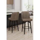 Hanah home set barskih stolica Evax, 2 kom, kapućino / crni Cene