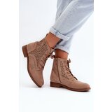 S. BARSKI Women's Boots with Pattern Beige S.Barski | Shoptok.si