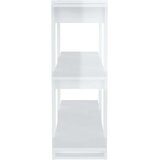 vidaXL Ormarić za knjige / sobna pregrada sjajni bijeli 100x30x87 cm | shoptok.hr