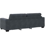  Dvodijelni set sofa s jastucima, tamno sivi baršun Siva | shoptok.hr
